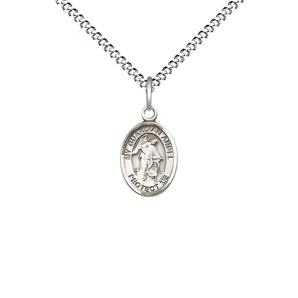 Bliss Guardian Angel with Child Pewter Small Medal