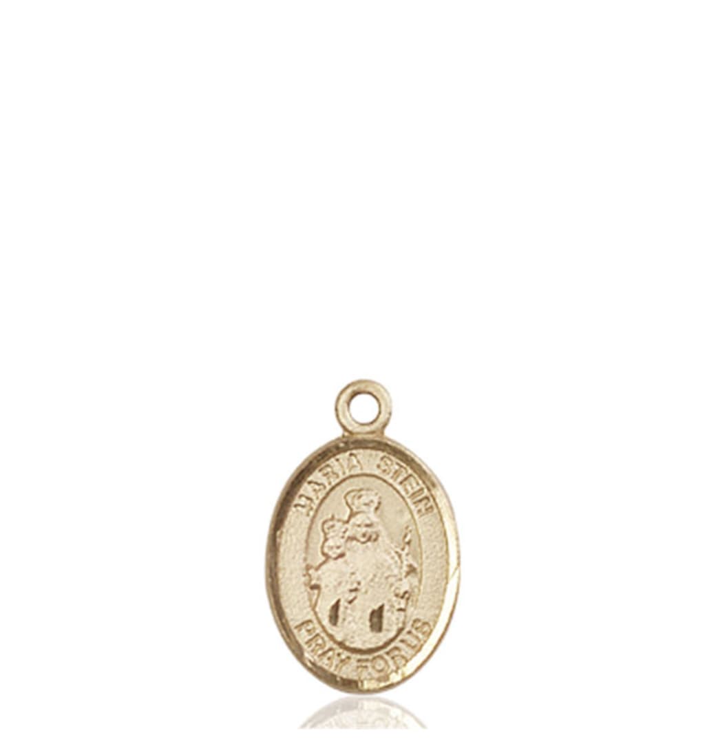 Bliss Small Engravable Maria Stein 14kt Gold Medal,