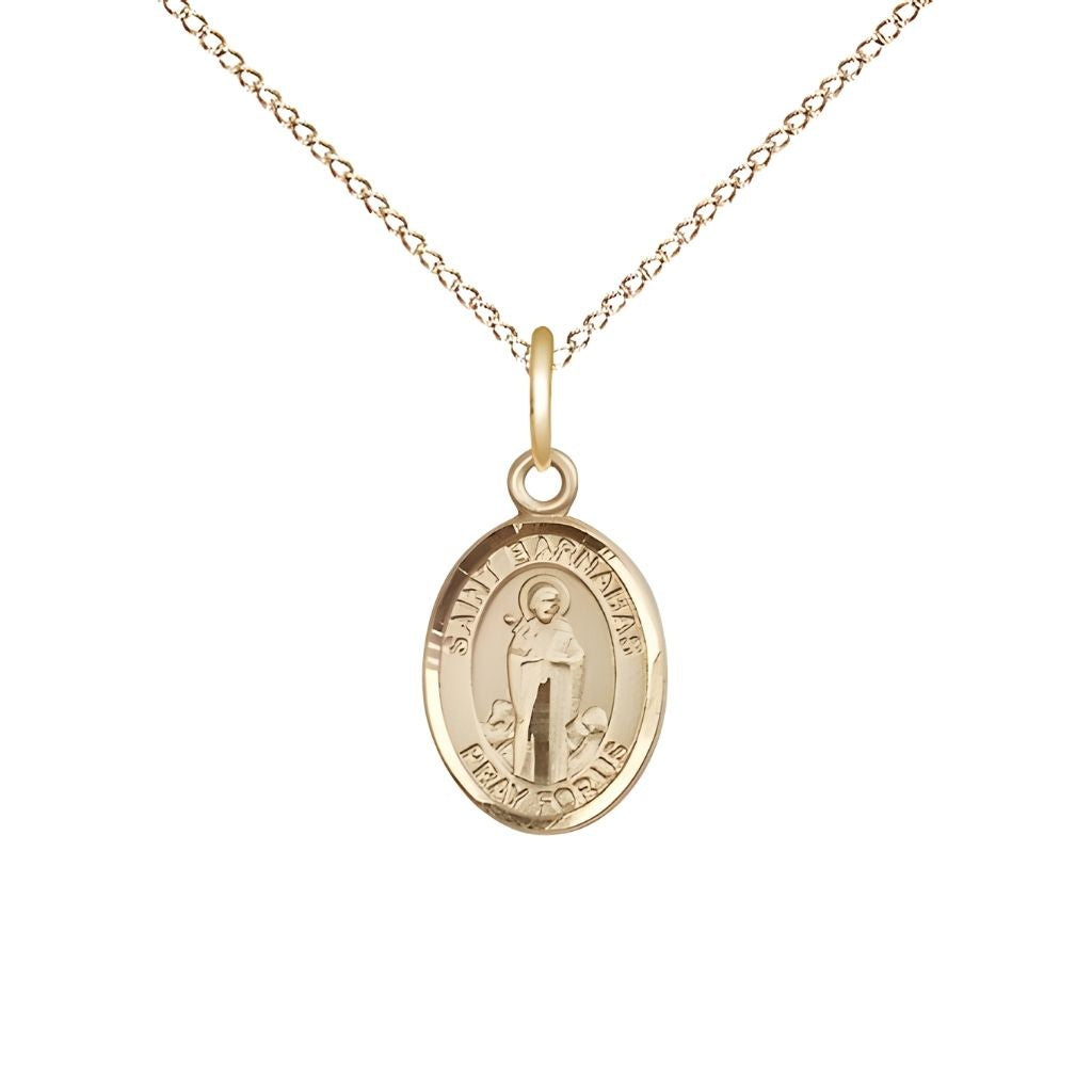 Bliss St. Barnabas Gold-filled Small Medal