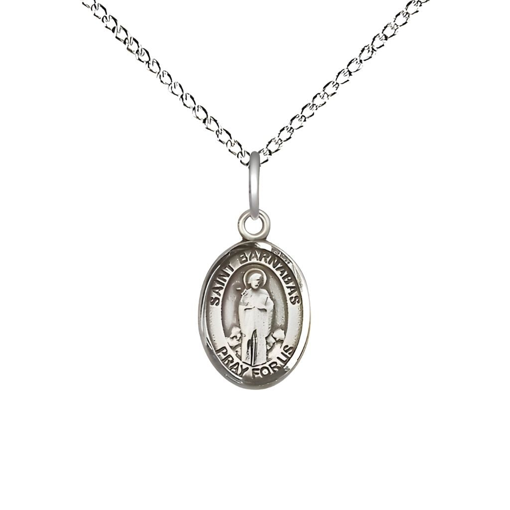 Bliss St. Barnabas Sterling Silver Small Medal