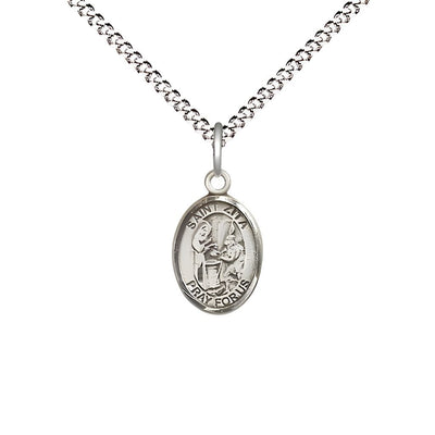 St. Zita Medal with plated chain, Child's Size 1/2" tall x 1/4" wide, Bliss Manufacturing