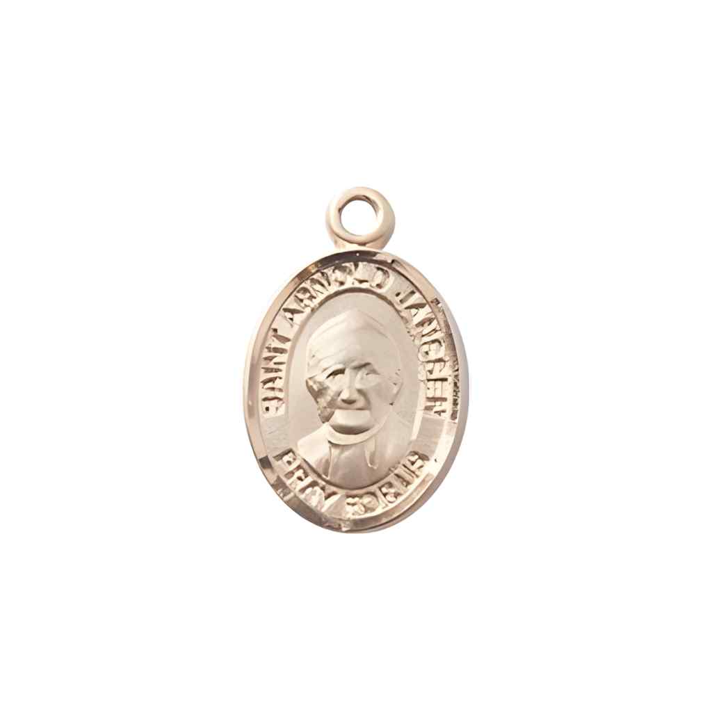 Saint Arnold Janssen 14kt Gold Oval Small Children Medal in Deluxe Gift Box | Bliss Manufacturing