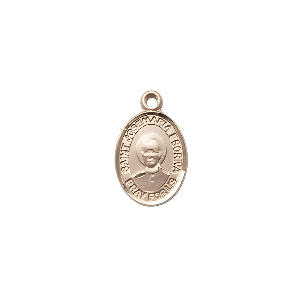 Bliss St. Josemaria Escriva 14kt Gold Oval Small Medal