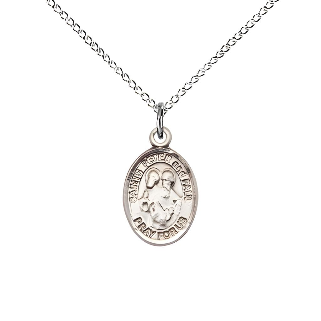 Bliss St. Peter and St. Paul Sterling Silver Small Medal