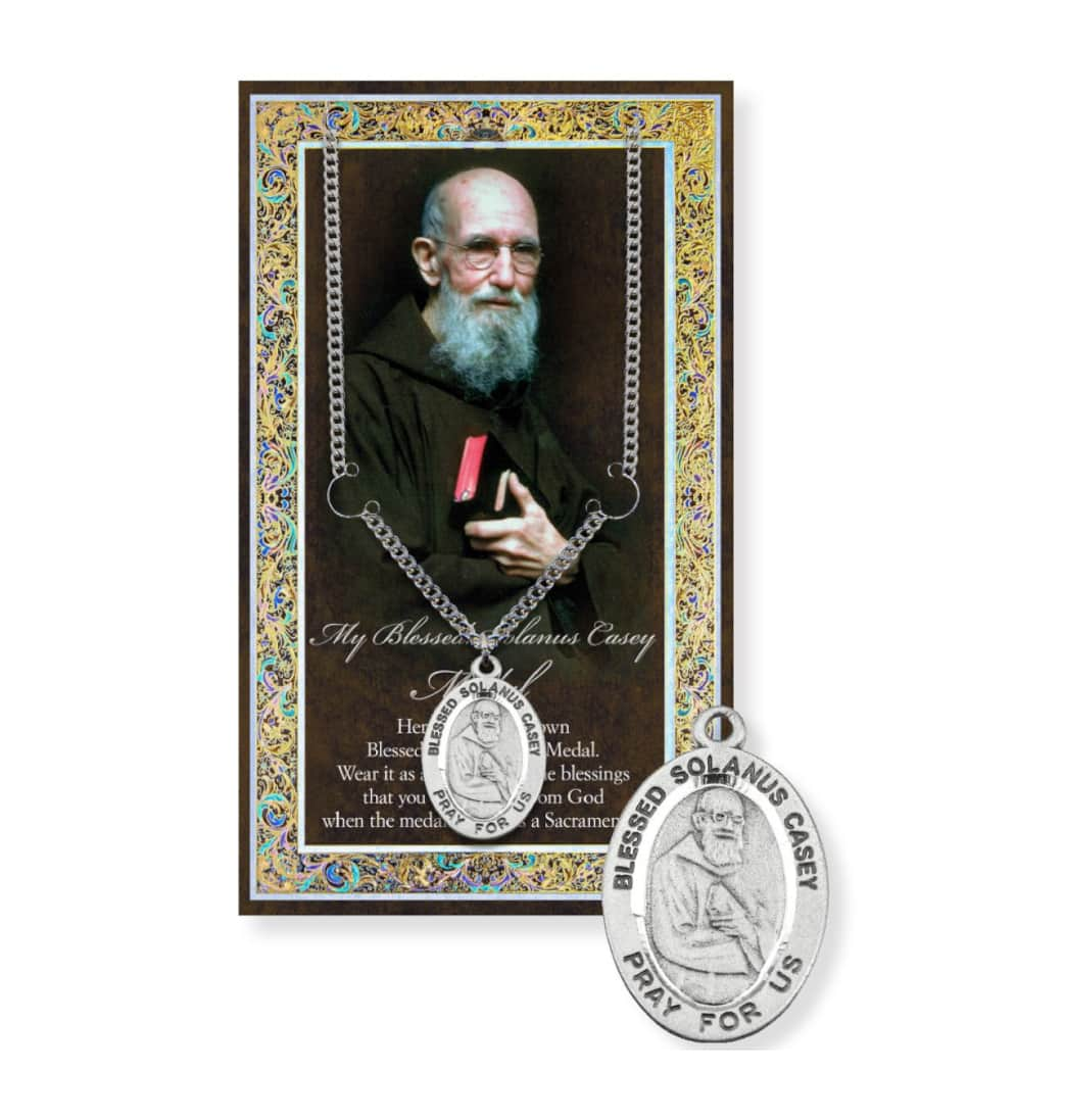 Hirten Blessed Solanus Casey Pewter Medal w/Biography and Prayer Pamphlet,