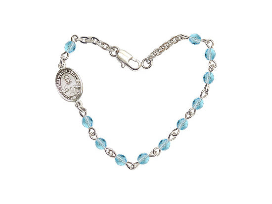 Bliss Girls Birthstone Sacred Heart Scapular Bracelet