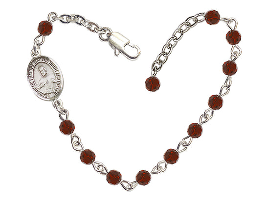 Bliss Girls Birthstone Sacred Heart Scapular Bracelet