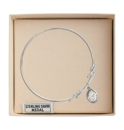 Blessed Trinity Double Loop Bangle Bracelet in Box, Bliss Manufacturing