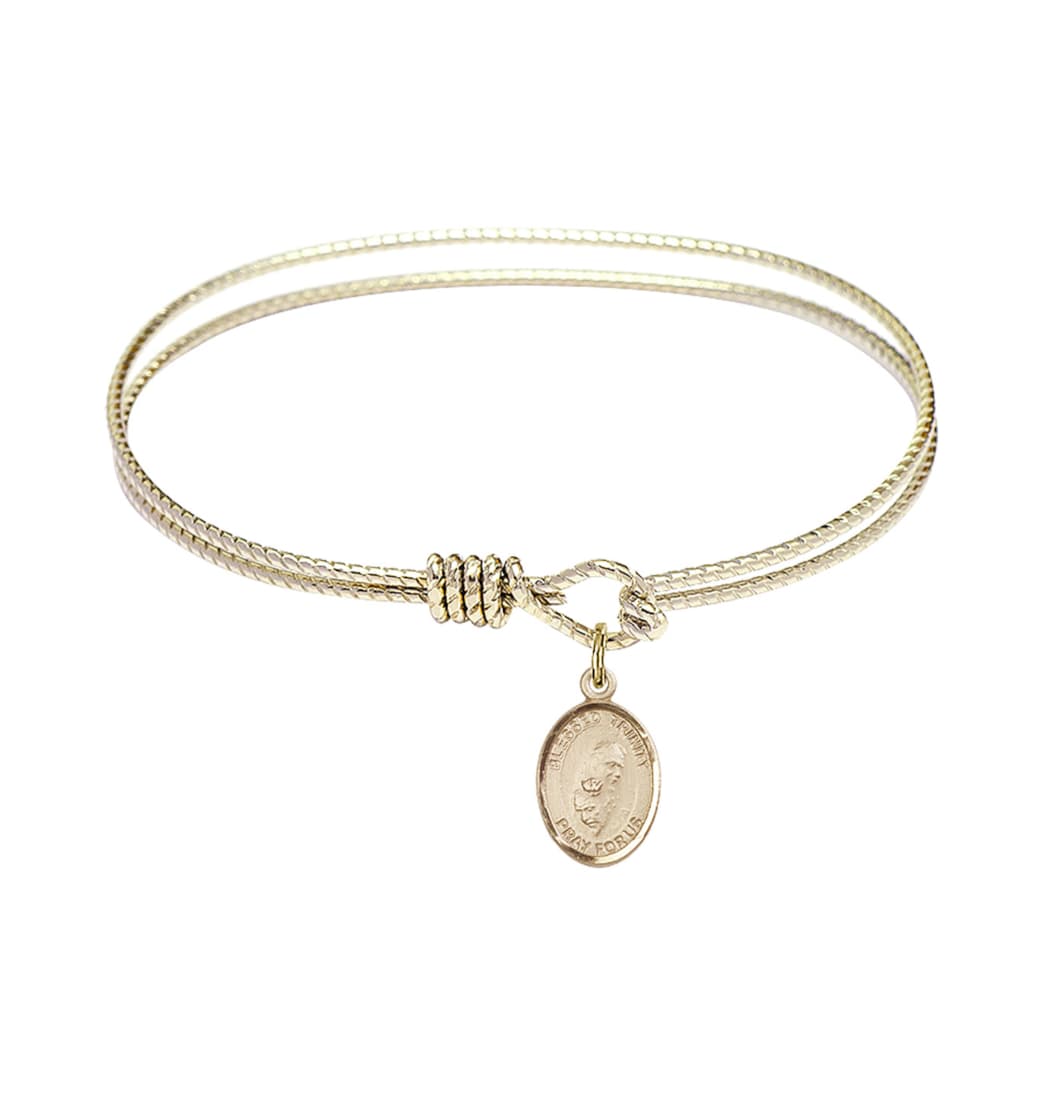 Bliss Blessed Trinity Twist Eye Hook Bangle Bracelet