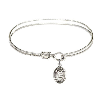 St. Teresa of Calcutta Twist Design Bangle Bracelet, Bliss Manufacturing