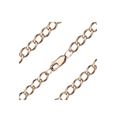 Gold-filled 5.25mm Heavy Open Cable Bracelet with Lobster Claw, Bliss Manufacturing