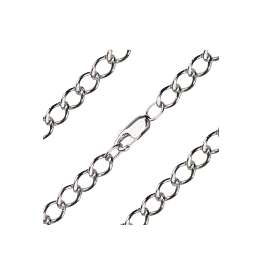 Sterling 5.25mm Heavy Open Cable Bracelet with Lobster Claw