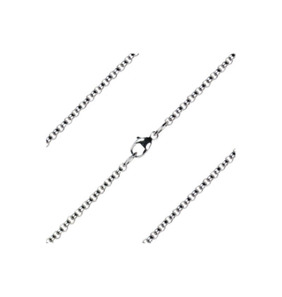 Sterling Silver 2.10mm Light Rolo Bracelet w/Lobster Claw, Bliss Manufacturing