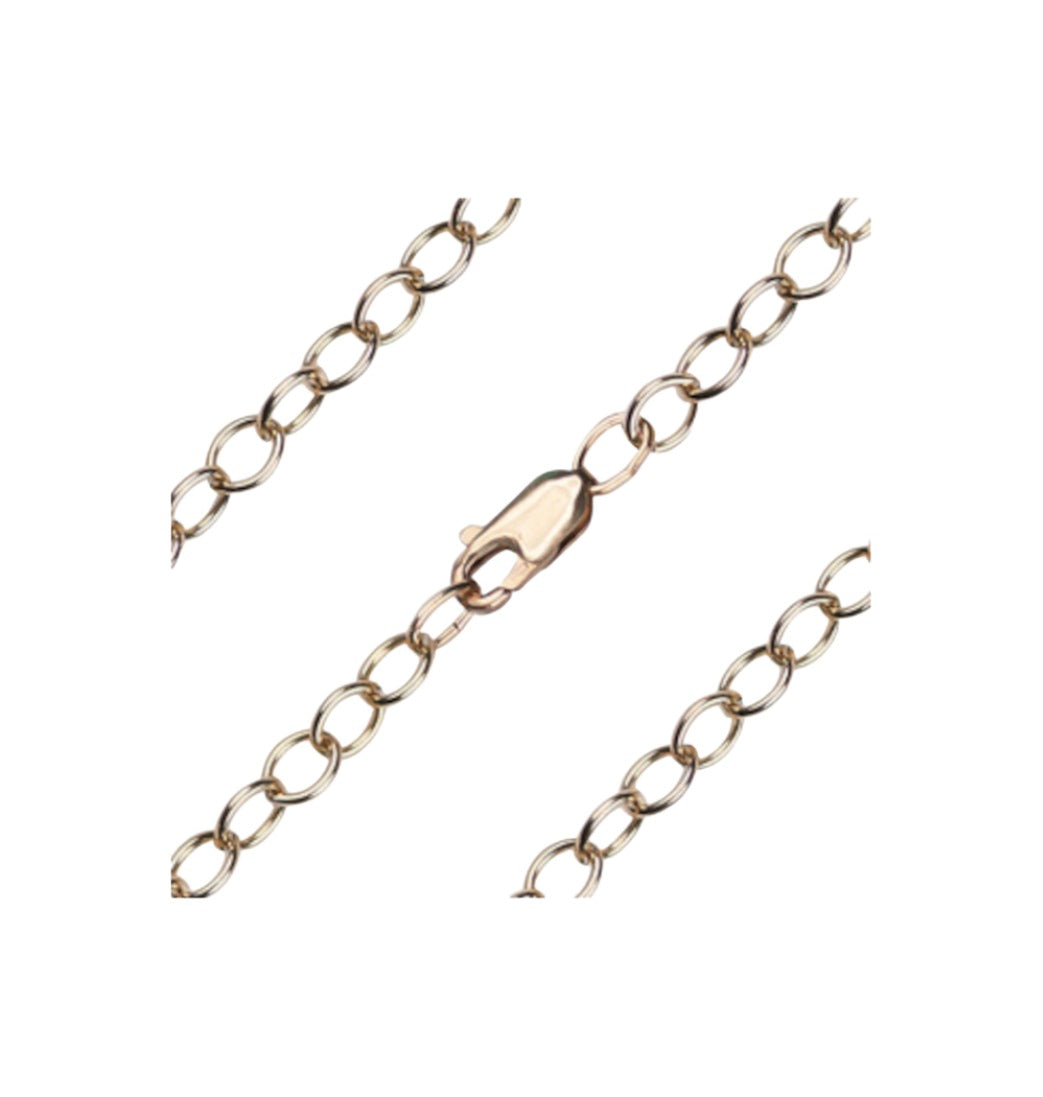 Gold-filled 4.95mm Open Cable Bracelet with Lobster Claw