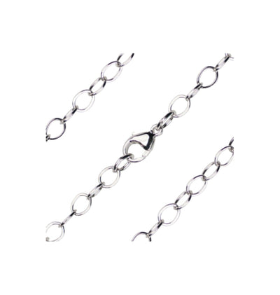 Sterling Silver 4.95mm Open Cable Bracelet with Lobster Claw, Bliss Manufacturing
