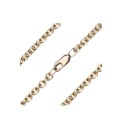 Gold-filled 4.35mm Heavy Cable Bracelet w/Lobster, Bliss Manufacturing