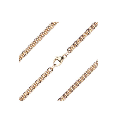 Gold-filled 3.85mm Flat Cable Bracelet with Lobster Claw, Bliss Manufacturing