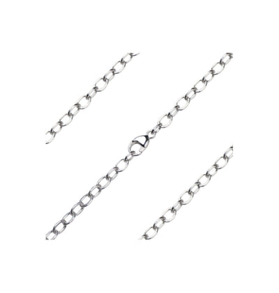 3.40mm Light Open Cable Sterling Silver Bracelet with Lobster Claw, Bliss Manufacturing