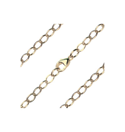Gold-filled 4.70mm Open Flat Curb Bracelet with Lobster Claw, Bliss Manufacturing