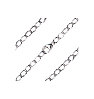 Sterling Silver 4.70mm Open Flat Curb Bracelet with Lobster Claw, Bliss Manufacturing