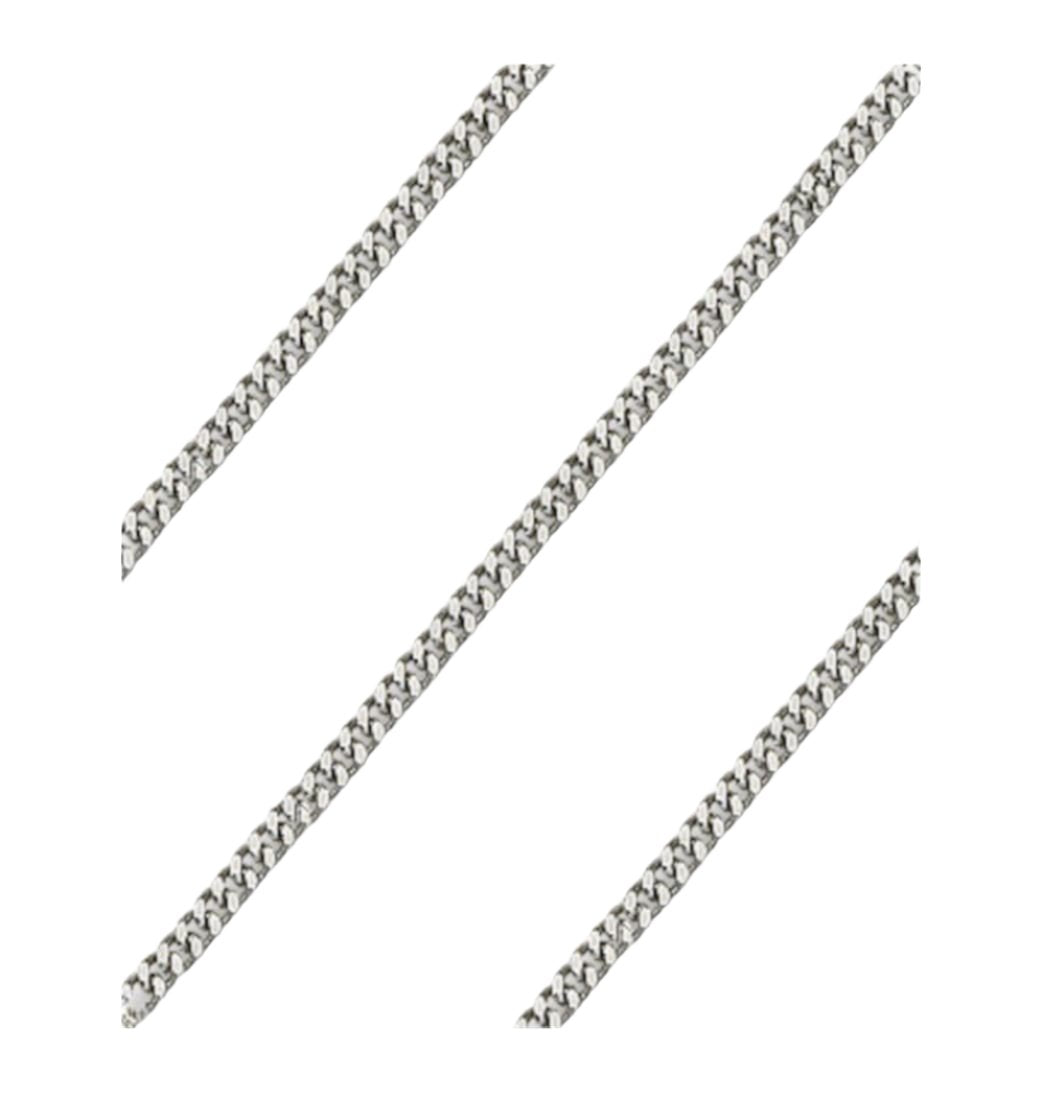 Bliss Heavy 2.90mm Rhodium-Plated Curb Chain with Lobster Claw,