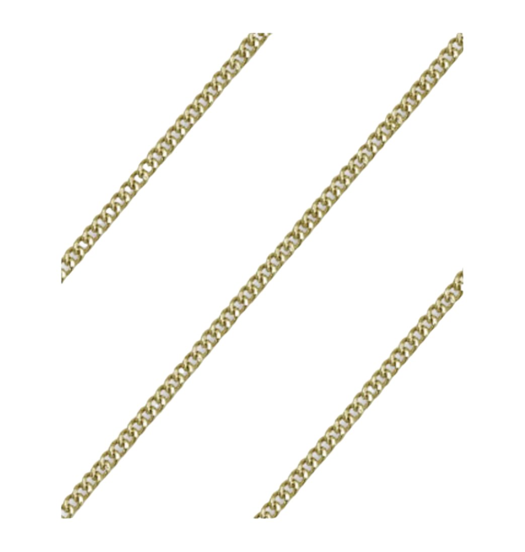 Bliss Heavy 2.90mm Gold-Plated Curb Chain with Lobster Claw,