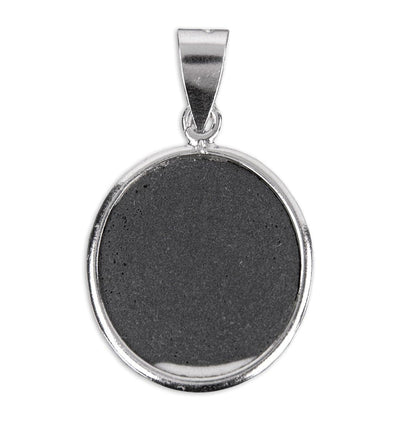 Back of Black Madonna Profile Cameo Necklace, HMH Religious