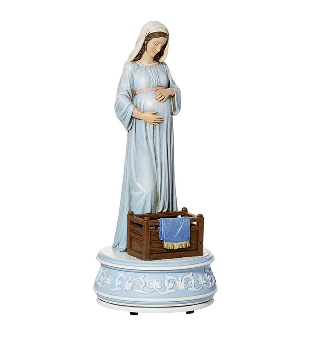 Avalon Gallery 9-in H Mary, Mother of God Musical Statue,