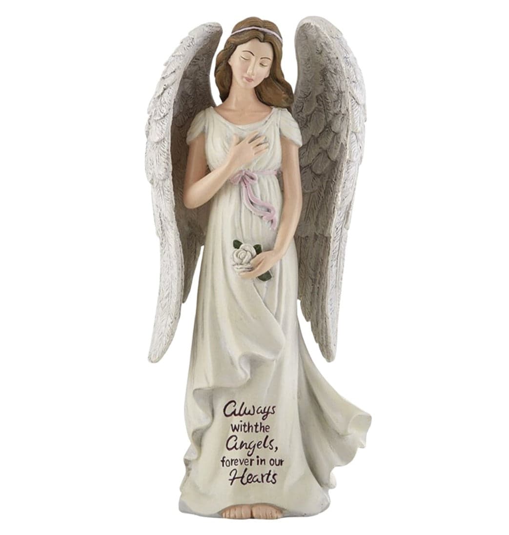 Avalon Gallery Always with the Angels, Forever in Our Hearts Memorial Angel Figure,