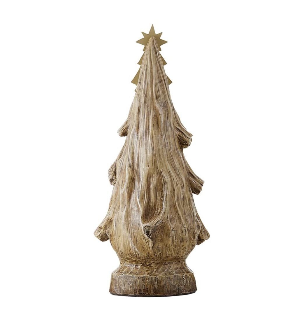 Back of Avalon Gallery Rejoice Christmas Nativity Tree Figurine,