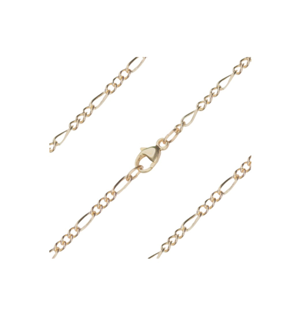 Bliss Figaro 14kt Gold Bracelet w/Lobster Claw