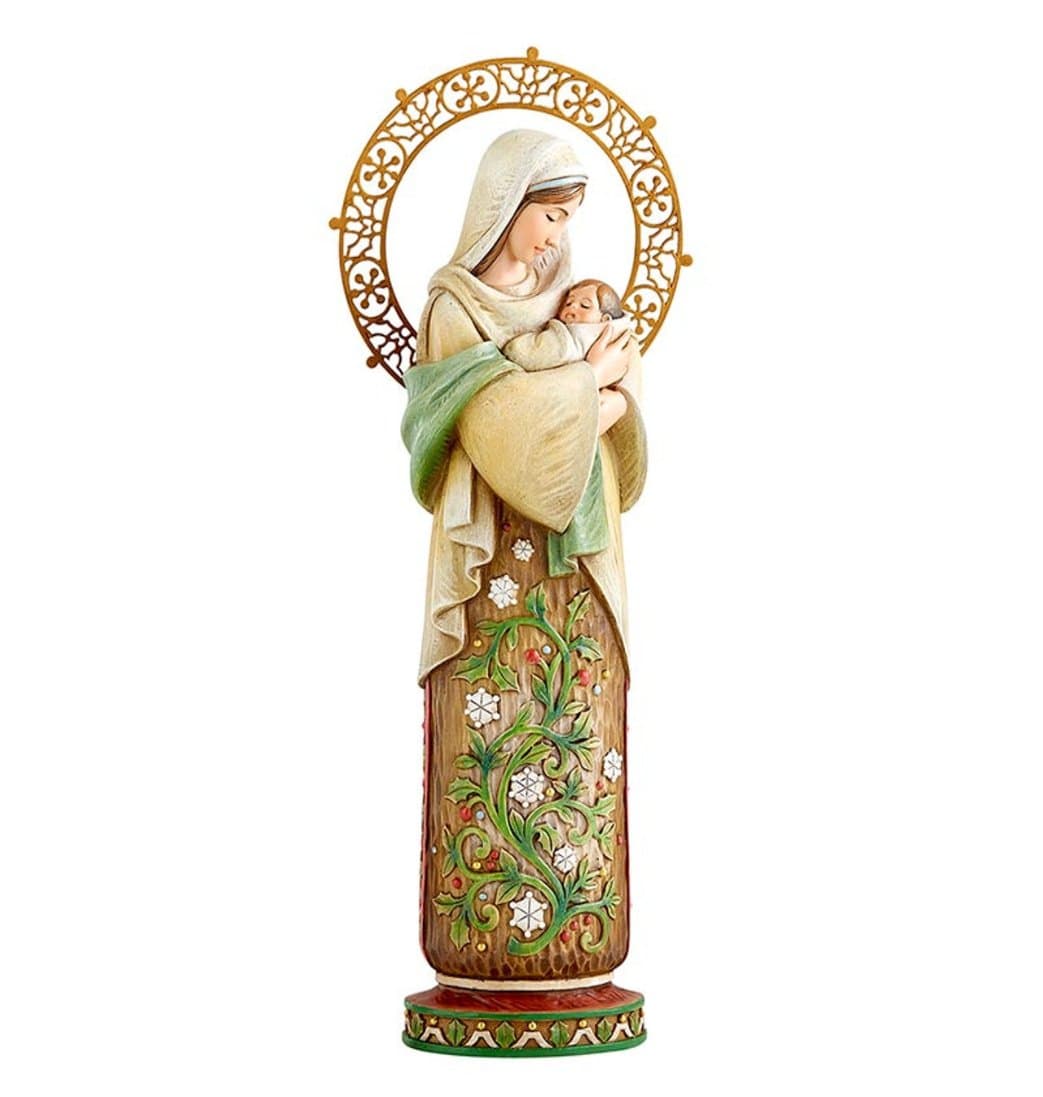 Avalon Gallery Winter Season Madonna and Child Statue,