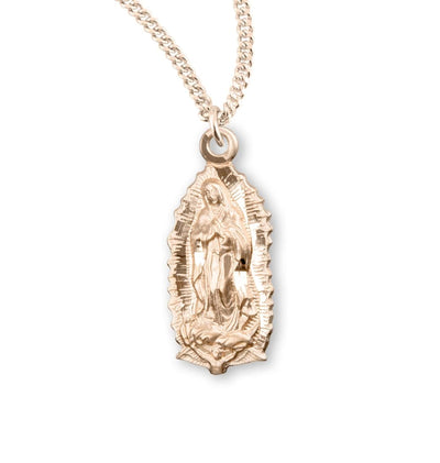 Our Lady of Guadalupe Gold/Sterling Medal Pendant, HMH Religious