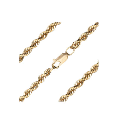 Gold-filled 3.75mm Heavy French Rope Bracelet with Lobster Claw, Bliss Manufacturing