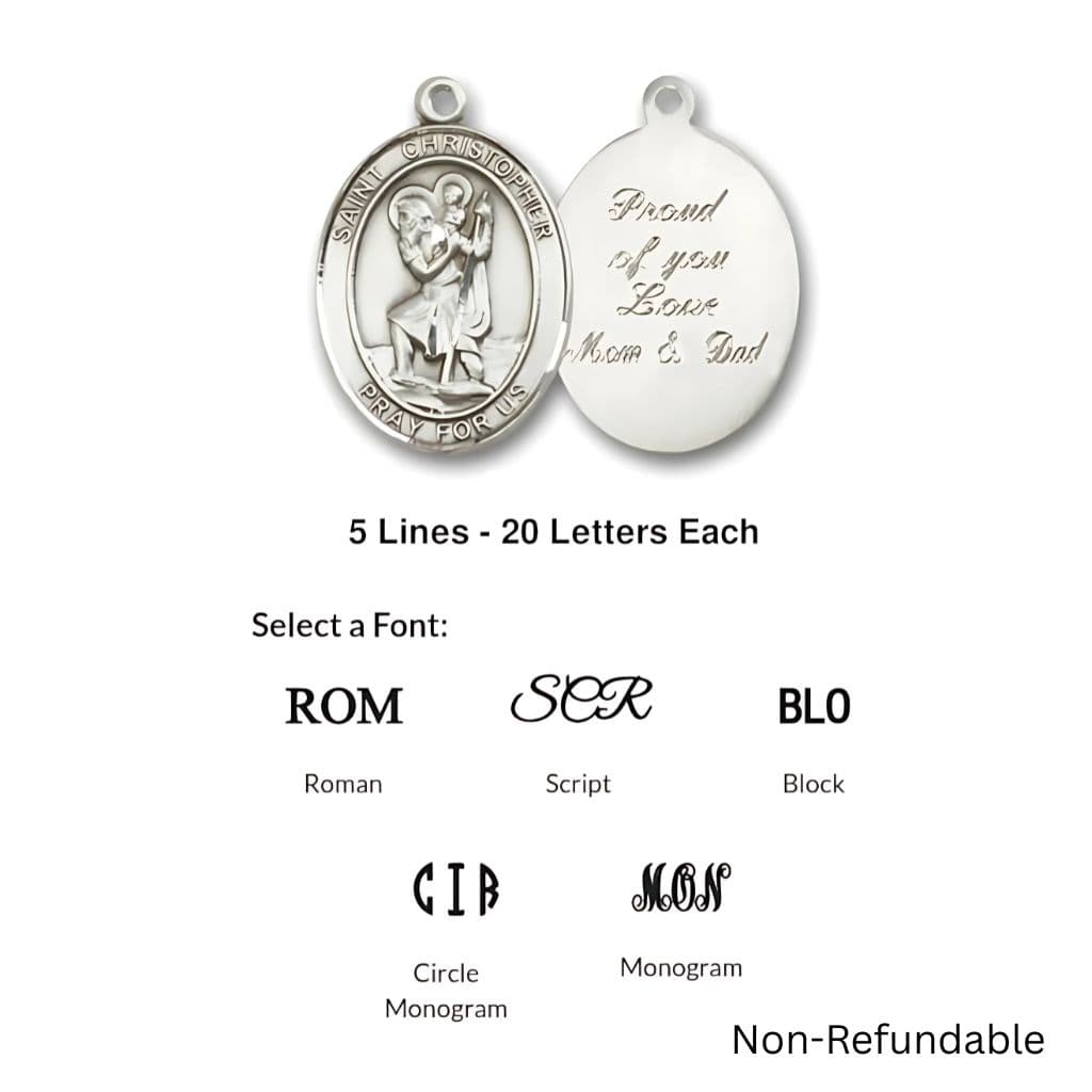 Pope Leo XIV Engravable Oval Key Chain | Bliss USA