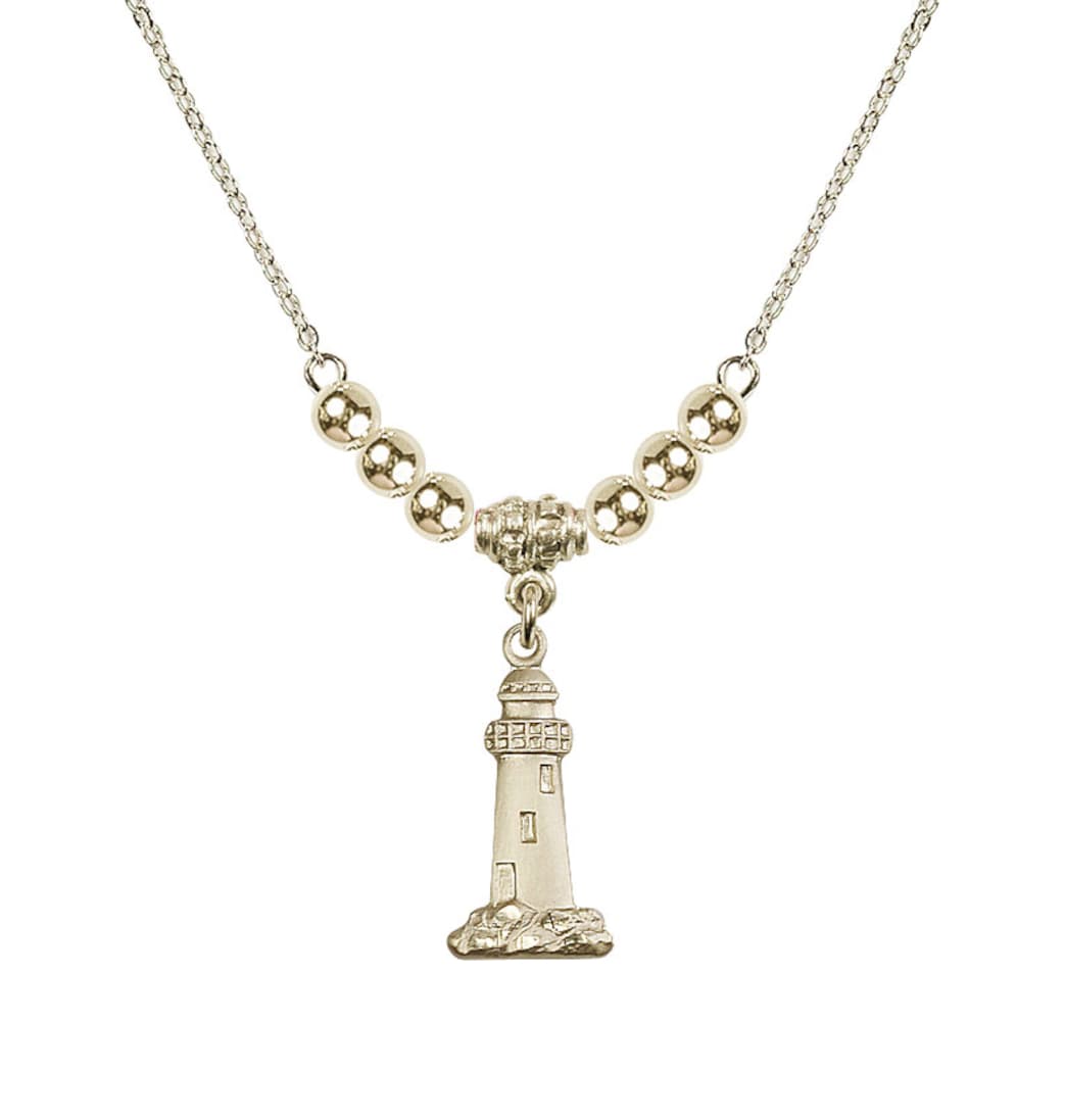 Bliss Gold-filled Gold-filled Lighthouse Beaded Necklace,