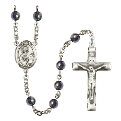 St. Paul the Apostle 6mm Hematite Catholic Rosary, Bliss Manufacturing