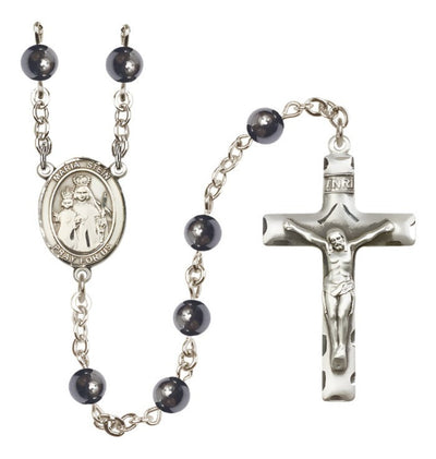 Catholic Maria Stein 6mm Hematite Rosary, Bliss Manufacturing