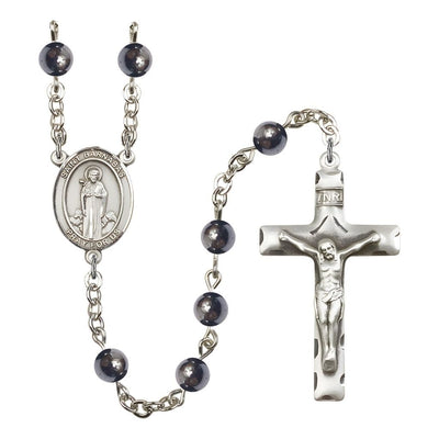St. Barnabas 6mm Hematite Catholic Rosary, Bliss Manufacturing