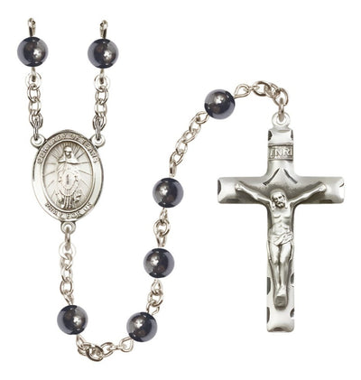 Catholic Our Lady of Tears 6mm Hematite Rosary, Bliss Manufacturing