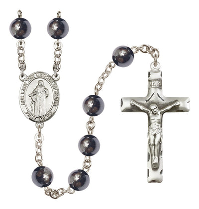 Silver Plated 8mm Hematite Our Lady the Undoer of Knots Rosary, Bliss Manufacturing