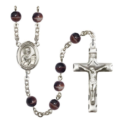 St. Paul the Apostle 7mm Brown Bead Rosary, Bliss Manufacturing