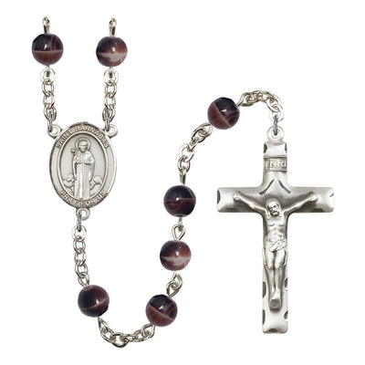 St. Barnabas 7mm Brown Bead Rosary, Bliss Manufacturing