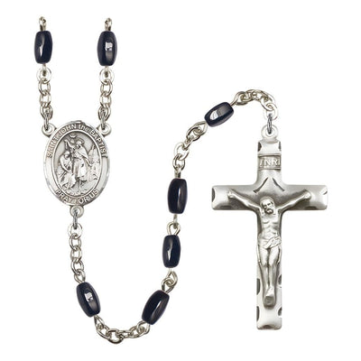 St. John the Baptist 8x5mm Black Onyx Rosary, Bliss Manufacturing