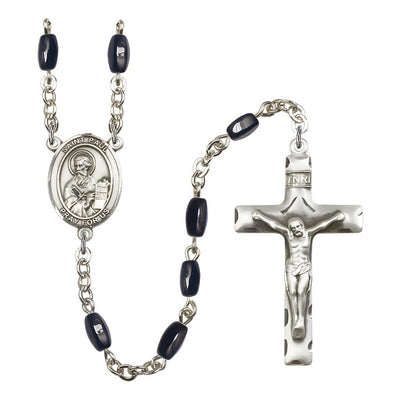 St. Paul the Apostle 8x5mm Black Onyx Rosary, Bliss Manufacturing