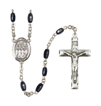 St Cecilia Choir 8x5mm Black Bead Rosary, Bliss Manufacturing