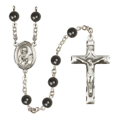 St. Paul the Apostle 7mm Black Onyx Bead Rosary, Bliss Manufacturing