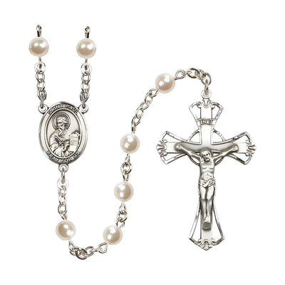 St. Paul the Apostle 6mm Faux Pearl Catholic Rosary, Bliss Manufacturing
