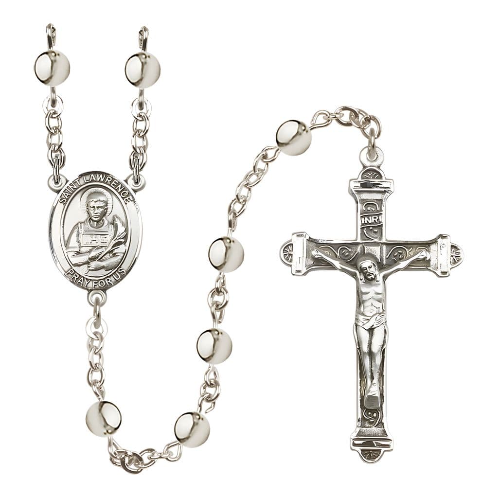 Bliss St. Lawrence 6mm Silver-Plated Rosary
