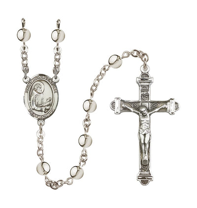 St Bonaventure 6mm Silver-plated Bead Rosary, Bliss Manufacturing